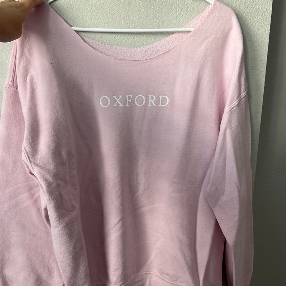 Pink Oxford Sweatshirt